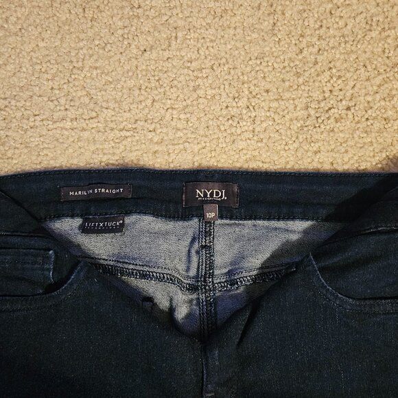 NYDJ Jeans Women’s Marilyn Straight Leg -Lift Tuck Technology-Dark Blue -10P - Picture 4 of 4